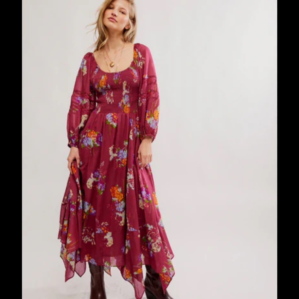 NWOT Free People Morning Glory Maxi Dress